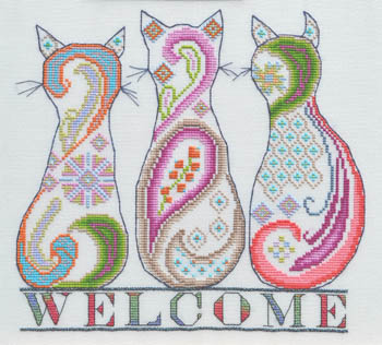 Paisley Cat Welcome